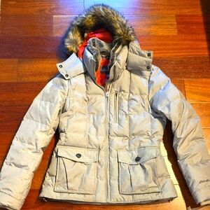 Eddie Bauer Fur Trimmed Hood Down Jacket